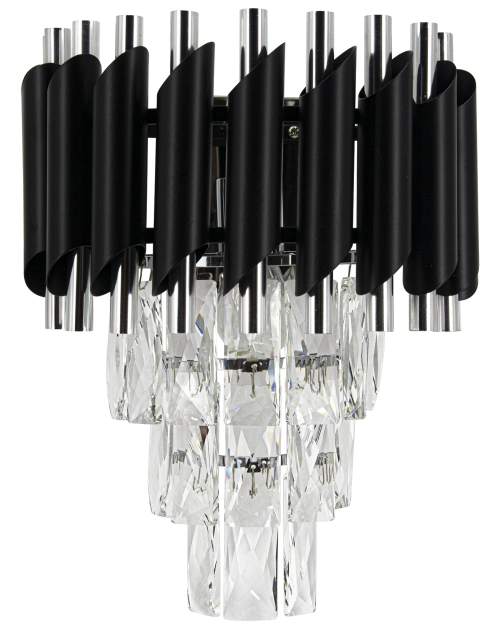 Zdjęcie: Kinkiet Toledo 1-punktowy czarno-srebrny ELEM