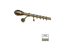 Zdjęcie: Karnisz pojedynczy Zeus fi 25 mm - 200 cm owal złoto KARWEL
