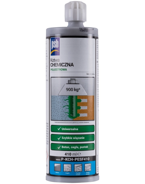 Zdjęcie: Kotwa chemiczna poliestrowa bez styrenu 410 ml PSB SILA