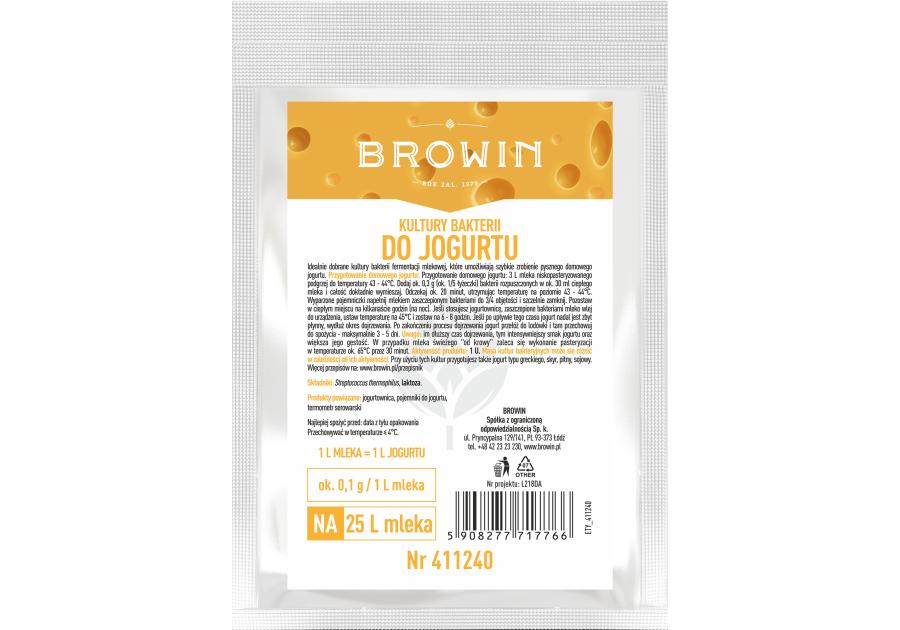 Zdjęcie: Kultury bakterii do jogurtu BROWIN