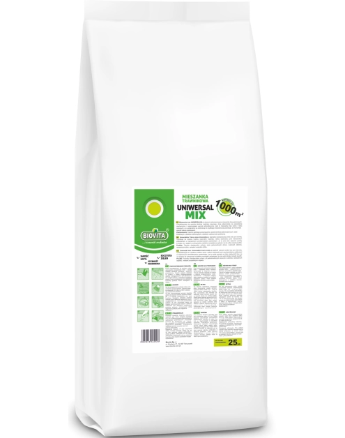 Zdjęcie: Mieszanka nasion traw uniwersalmix 25 kg BIOVITA