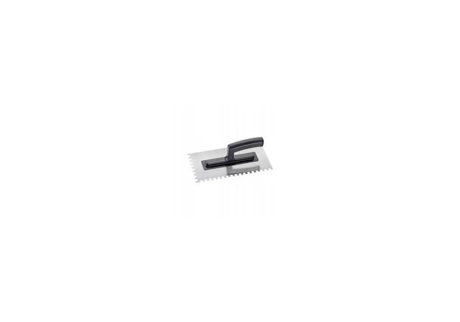 Zdjęcie: Kielnia zębata ze stali nierdzewnej 270 x 130 mm, ząb 4 x 4 mm CIRET