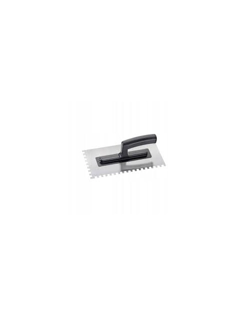 Zdjęcie: Kielnia zębata ze stali nierdzewnej 270 x 130 mm, ząb 4 x 4 mm CIRET