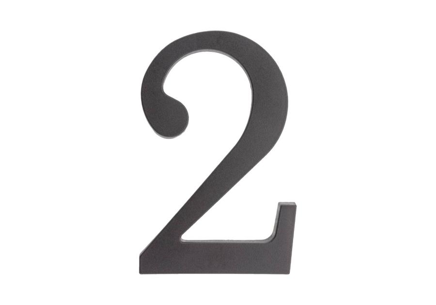 Zdjęcie: Cyfra 2 plastikowa czarna 180 mm METRO