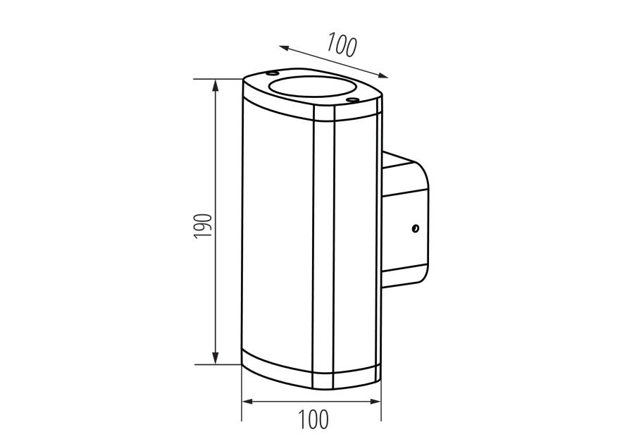 Zdjęcie: Oprawa oświetleniowa elewacyjna Zevi 2xGU10 KANLUX