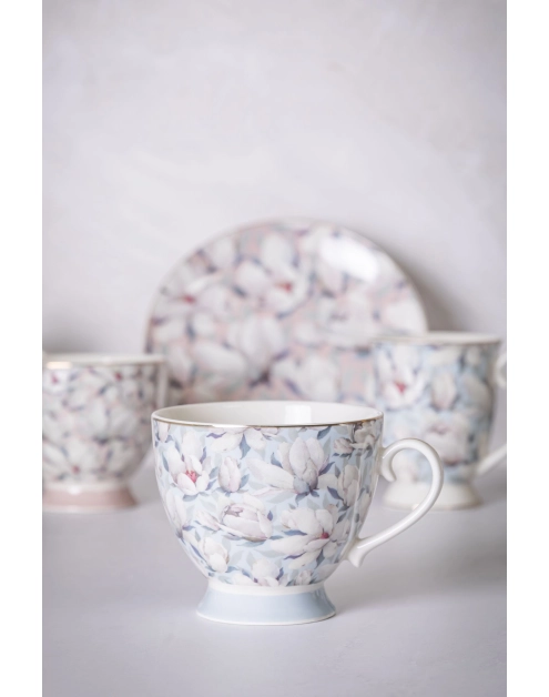 Zdjęcie: Filiżanka jumbo Magnolia błękitna na stopce 400 ml ALTOM DESIGN