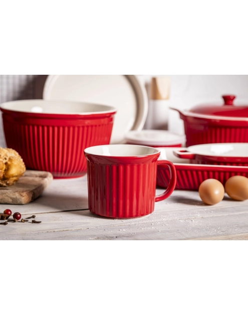 Zdjęcie: Kubek ceramiczny do zupy Red Chilli 15x11,5x9,5 cm - 650 ml ALTOMDESIGN