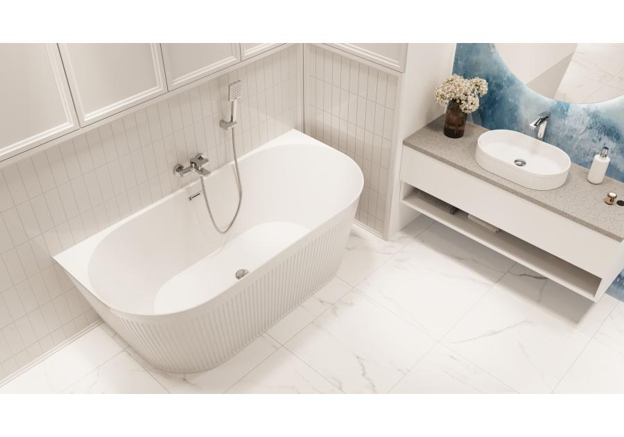 Zdjęcie: Wysoka bateria umywalkowa NERI chrom INVENA