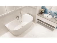 Zdjęcie: Wysoka bateria umywalkowa NERI chrom INVENA