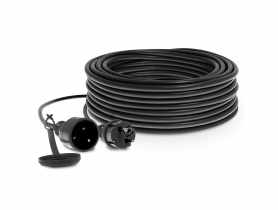 Przedłużacz 20 m, 1 gniazdo, 3 x 1,5 mm, guma PLASTROL