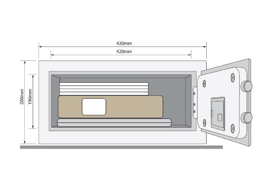 Zdjęcie: Sejf podstawowy YLV/200/DB1 laptop LOB