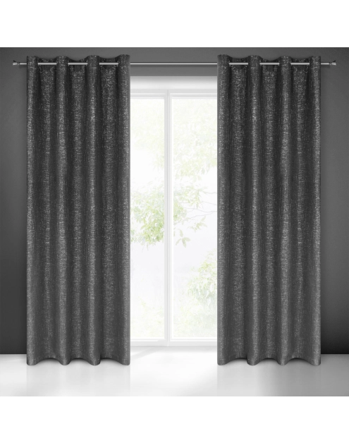 Zdjęcie: Zasłona gotowa Renne 140x250 cm szary EUROFIRANY