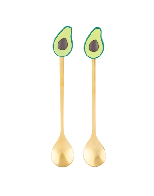 Zdjęcie: Komplet 2 łyżeczek w odcieniu złota z ozdobną końcówką awokado ALTOM DESIGN