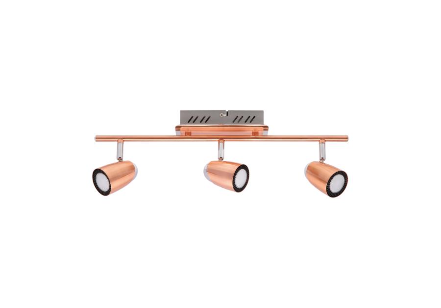 Zdjęcie: Oprawa ścienno-sufitowa SMD Led Ruda  LED 3I WW kolor miedziany/chrom 3 x 6 W STRUHM