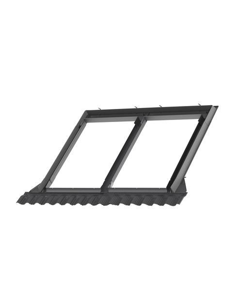 Zdjęcie: Kołnierz kombi EKW 0021E profilowany dwa okna obok siebie, 78x98 cm VELUX
