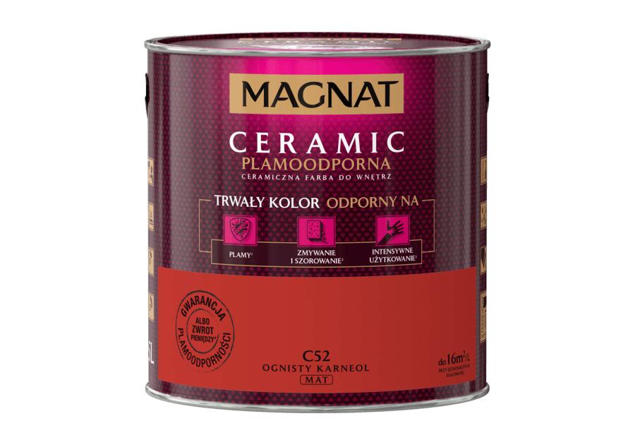 Zdjęcie: Farba ceramiczna 2,5 L ognisty karneol MAGNAT CERAMIC