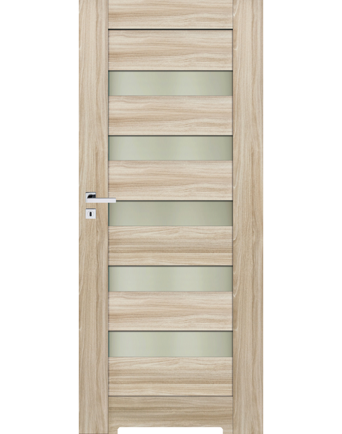 Zdjęcie: Drzwi wewnętrzne Arco 70 cm lewe dąb Salinas 141 W02 Eco Top z podcinką wentylacyjną POL-SKONE