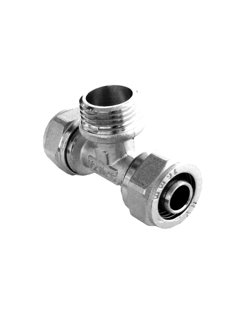 Zdjęcie: Złączka skręcana trójnik wkrętny 16x1/2" gz DURO SYSTEM