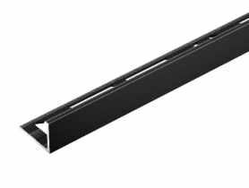 Profil do glazury narożny 10 mm czarny mat 2,5 m CEZAR