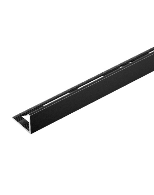 Zdjęcie: Profil do glazury narożny 10 mm czarny mat 2,5 m CEZAR