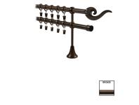 Zdjęcie: Karnisz podwójny Victoria fi 19 mm - 320 cm bronze fuego KARWEL