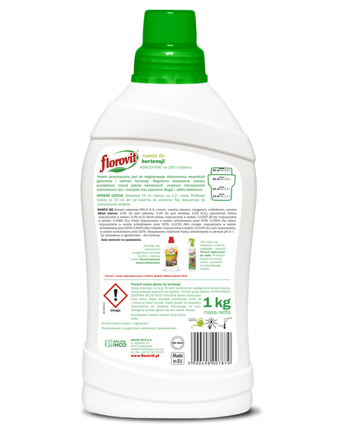 Zdjęcie: Nawóz do hortensji 1 L FLOROVIT