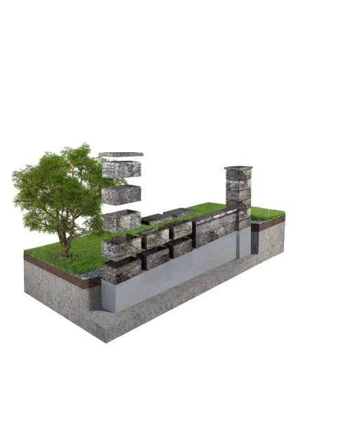 Zdjęcie: Bloczek ogrodzenia Piro BP28 cyrkon JONIEC