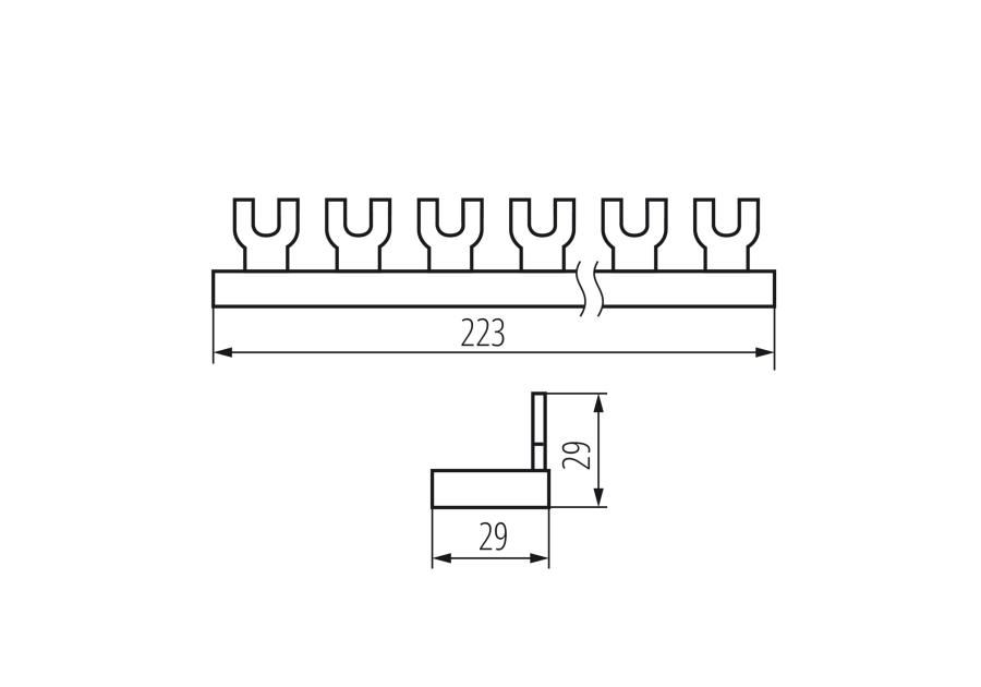 Zdjęcie: Szyna łączeniowa KBBU-3x4 ITS
