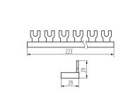 Zdjęcie: Szyna łączeniowa KBBU-3x4 ITS