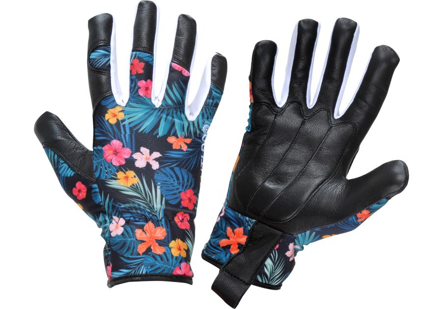 Zdjęcie: Rękawice skóra kozia kwiatki,  8, CE, LAHTI PRO
