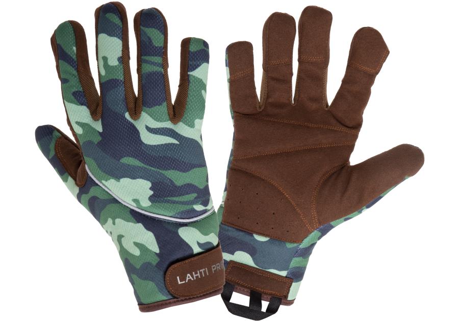 Zdjęcie: Rękawice warsztatowe moro,  10, CE, LAHTI PRO