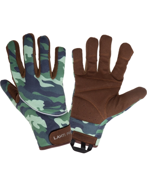 Zdjęcie: Rękawice warsztatowe moro,  10, CE, LAHTI PRO