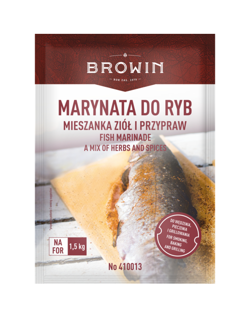 Zdjęcie: Marynata do ryb - mieszanka ziół i przypraw 120 g BROWIN