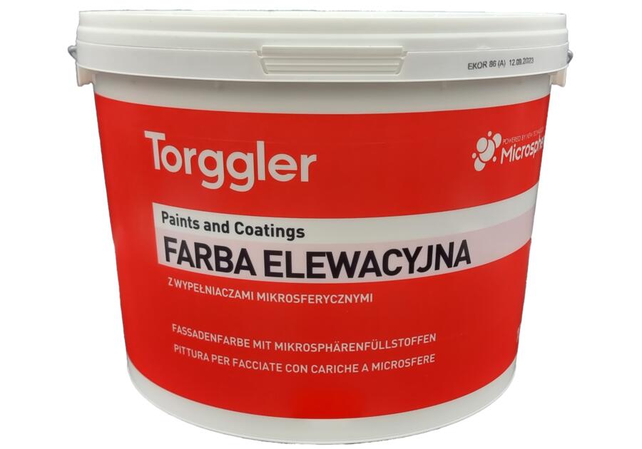 Zdjęcie: Farba silikonowa zewnętrzna Ekor 86 baza A 10 L biała TORGGLER