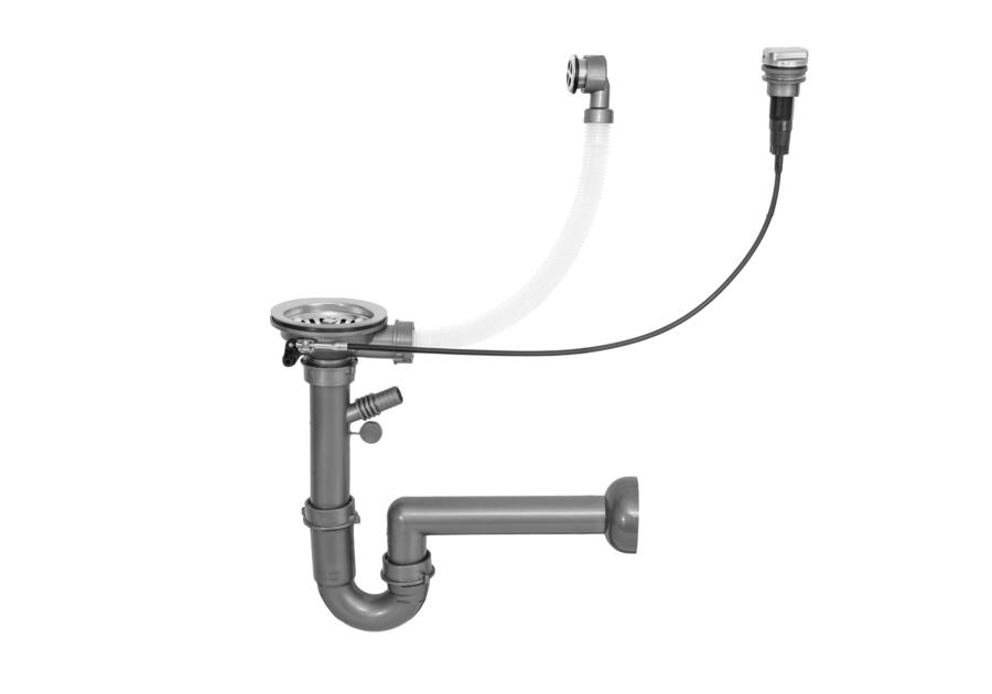 Zdjęcie: Osprzęt odpływowo-przelewowy do zlewozmywaków granitowych,wpuszczanych 1-komorowych MILÓ