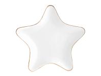 Zdjęcie: Naczynie gwiazdka 19x18x2 cm ze złotą linią ALTOM DESIGN