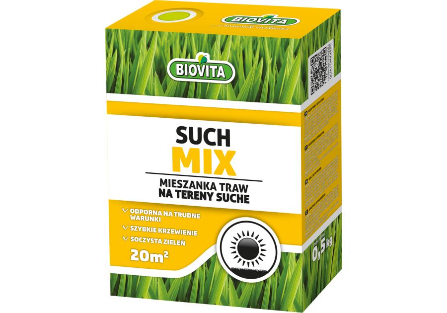 Zdjęcie: Mieszanka nasion traw suchmix 0,5 kg BIOVITA