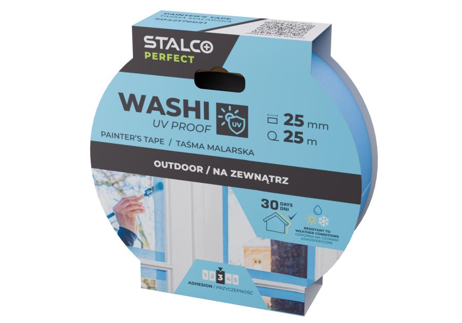 Zdjęcie: Taśma malarska Washi UV Proof 25 mm x 25 m PERFECT