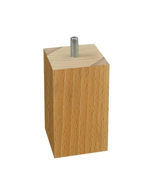 Zdjęcie: Noga meblowa drewniana 100/55/55 mm kwadratowa buk METRO