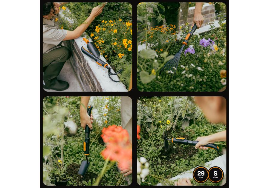 Zdjęcie: Uchwyt aluminiowy krótki rozmiar S One Click FISKARS