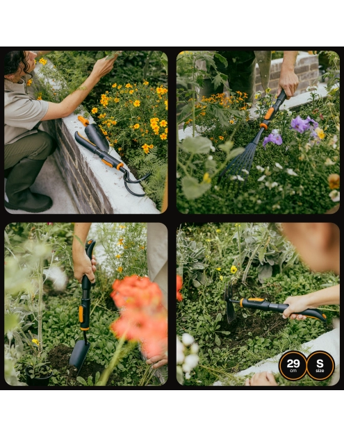 Zdjęcie: Uchwyt aluminiowy krótki rozmiar S One Click FISKARS