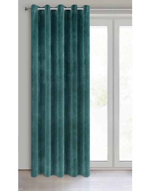 Zdjęcie: Zasłona gotowa Villa 140x250 cm ciemnoturkusowy EUROFIRANY