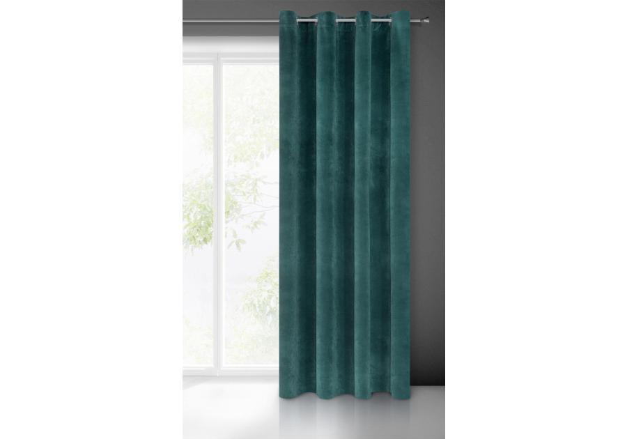 Zdjęcie: Zasłona gotowa Villa 140x250 cm ciemnoturkusowy EUROFIRANY