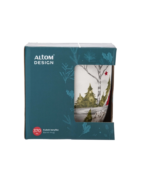 Zdjęcie: Kubek baryłka 370 ml dekoracja winter time B ALTOM DESIGN
