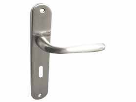 Klamka Ewa na długim szyldzie na klucz  KUCHINOX