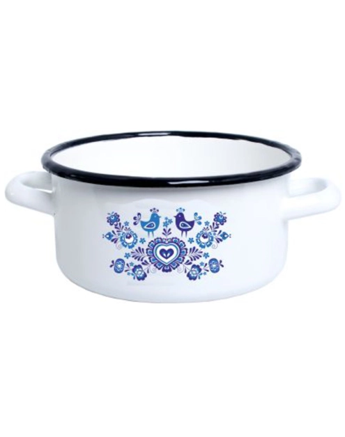 Zdjęcie: Rondel Blue 14 cm - 1 L z uchwytami EMALIA