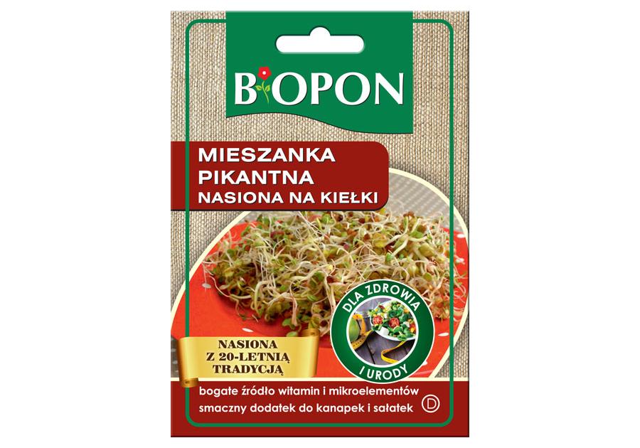 Zdjęcie: Mieszanka pikantna nasiona na kiełki 30 g  BIOPON
