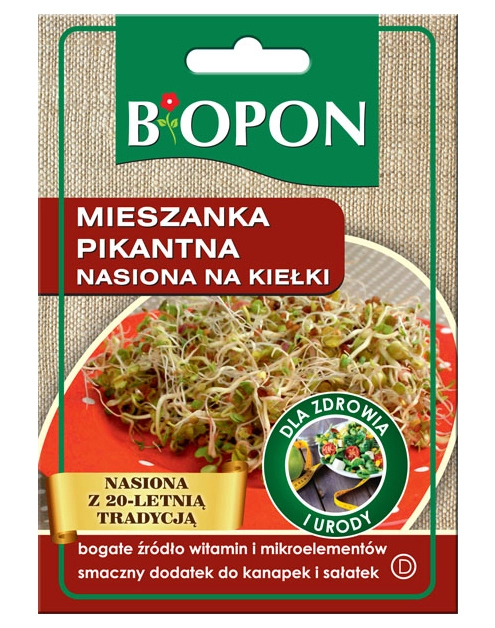 Zdjęcie: Mieszanka pikantna nasiona na kiełki 30 g  BIOPON