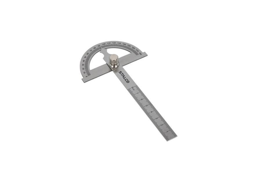 Zdjęcie: Kątomierz obrotowy 180 stopni, 80x120 mm STALCO