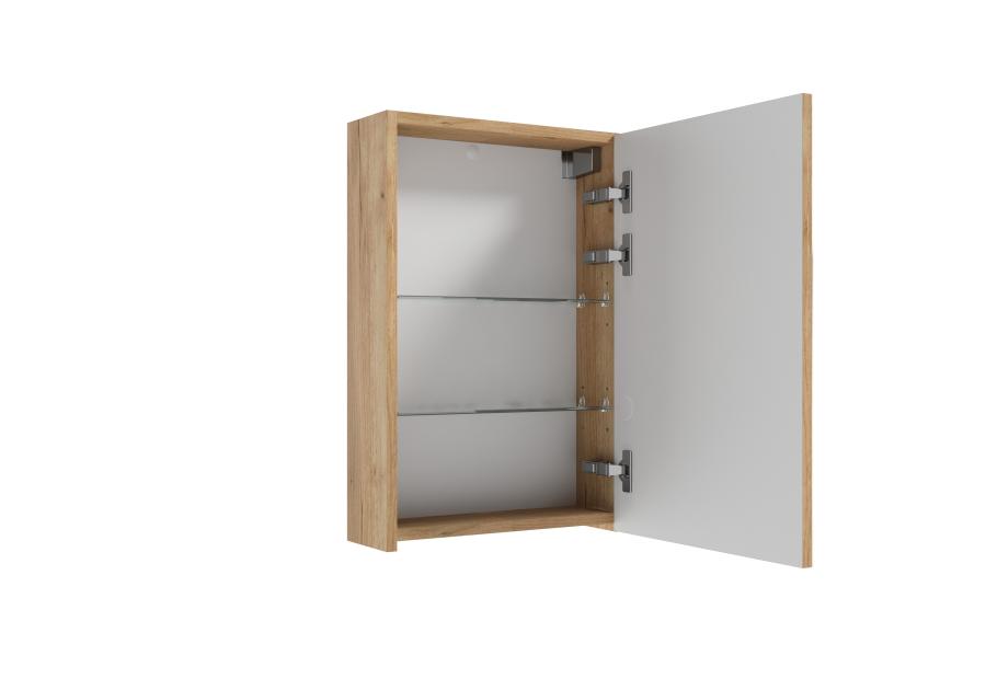 Zdjęcie: Szafka lustrzana 40 cm dąb craft złoty DEFTRANS